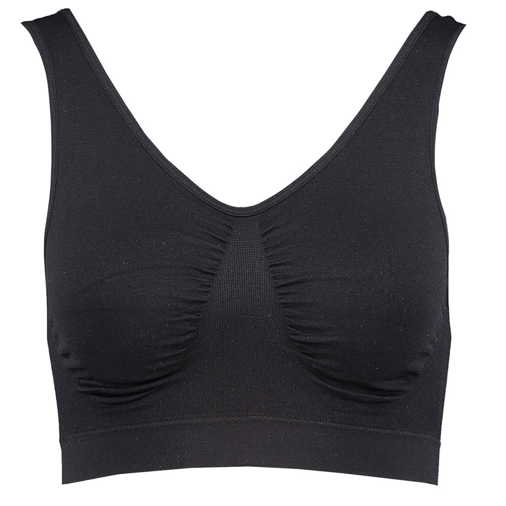 Dames sport BH Naadloos Zwart kopen? Goed en goedkoop