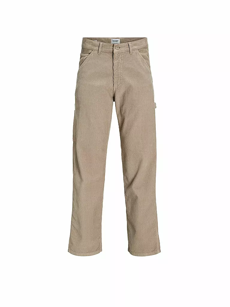 JACK & JONES Cordhose Flared Fit JJSTEDDIE beige