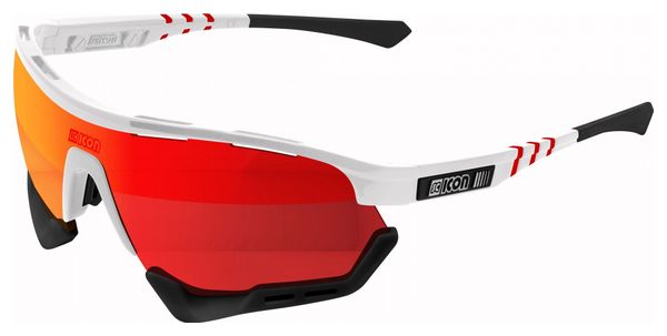 Scicon Sports Aerotech SCN PP XXL Lunettes De Soleil De Performance Sportive (Scnpp Multimorror Rouge/Luminosité Blanche)