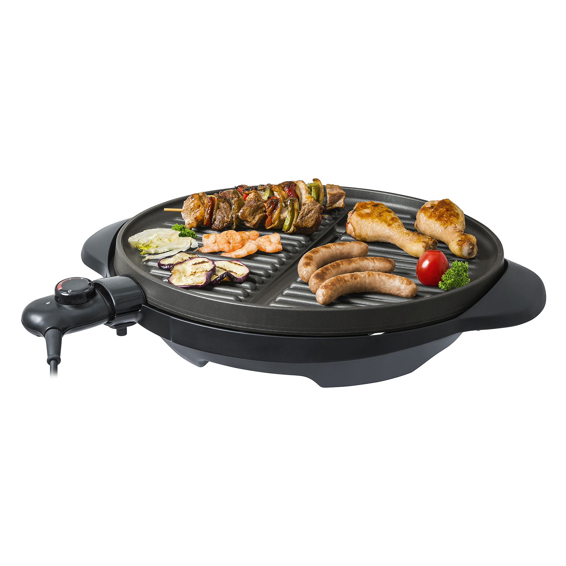 STEBA Elektro-BBQ-Grill VG 250 - schwarz-silber
