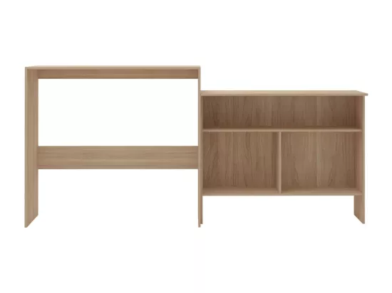 Table de bar avec 2 dessus de table Chêne 130 x 40 x 120 cm