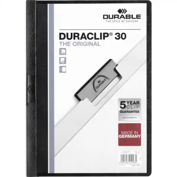 Klemm-Mappe DURACLIP® 30, schwarz