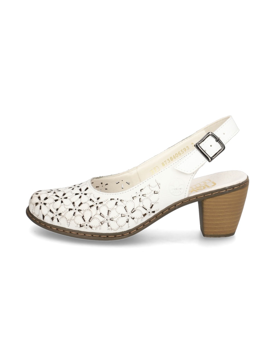 Glattleder Slingpumps