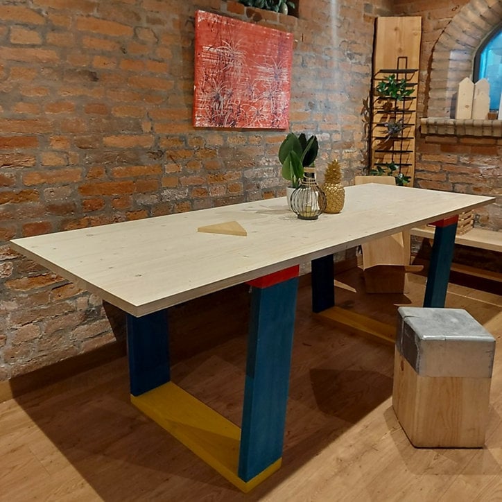 Plateau sapin lamellé collé 240 x 80 cm, ép.27 mm