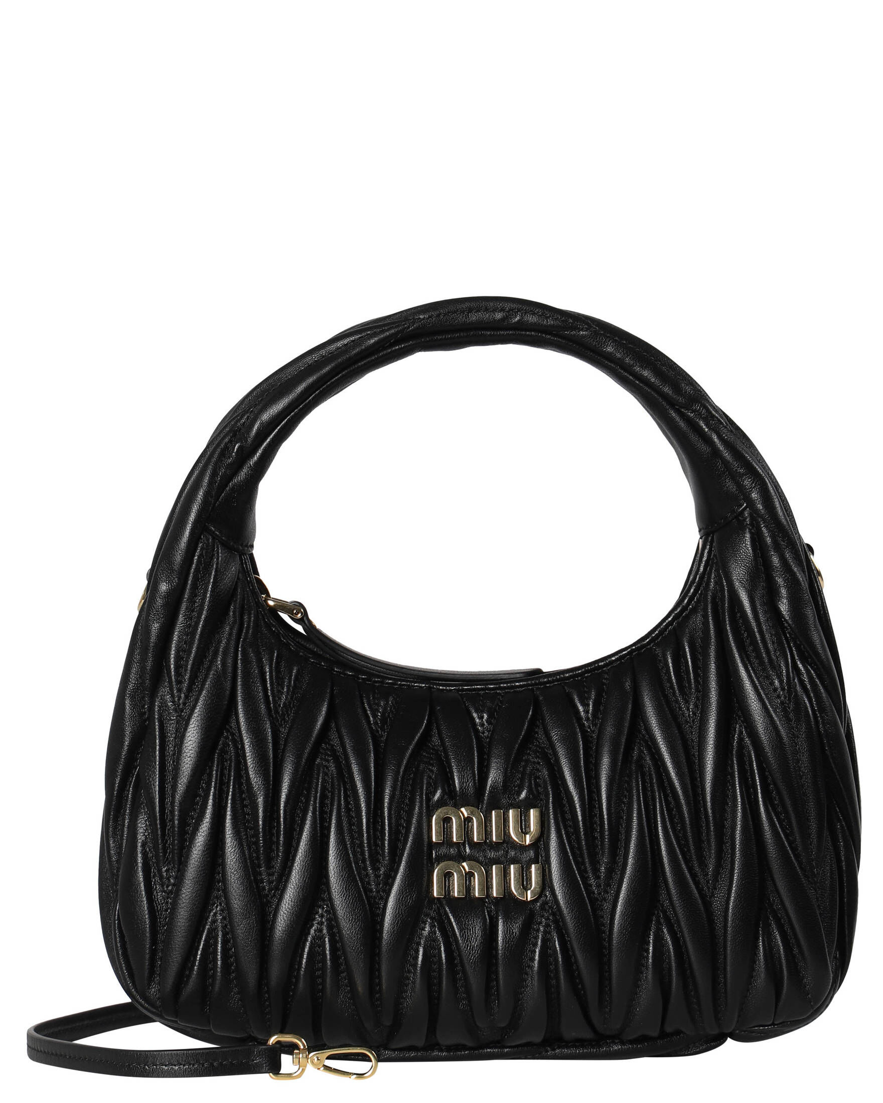 Miu Miu| Damen Handtasche WANDER HOBO BAG small aus Nappaleder