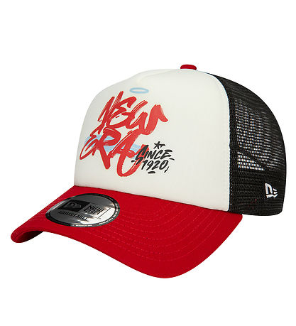 New Era Kasket - Trucker - R?d/Sort/hvid