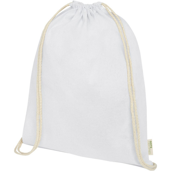 EgotierPro 120490 - Sac à Cordon en Coton Bio GOTS 5L Durable