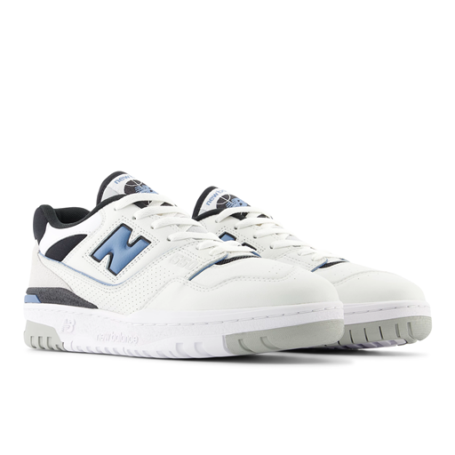 New Balance 550 Sneakers, White/Heron Blue, 46.5