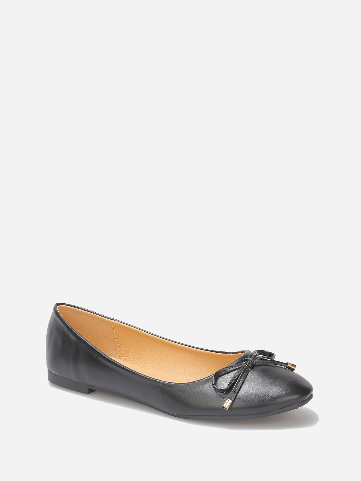 Ballerines avec nœud grandes tailles- Noir