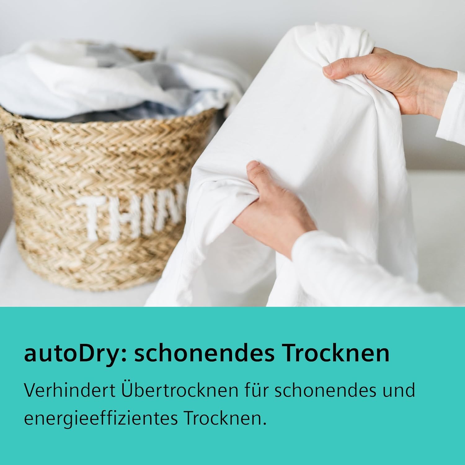 Siemens WT45HV0EM, iQ300, Wärmepumpen-Trockner, 8 kg, autoDry, super40-Programm, 63 dB, Touch LED-Display, softDry, Outdoor-Programm, easyClean-Filter, Kindersicherung, Weiß