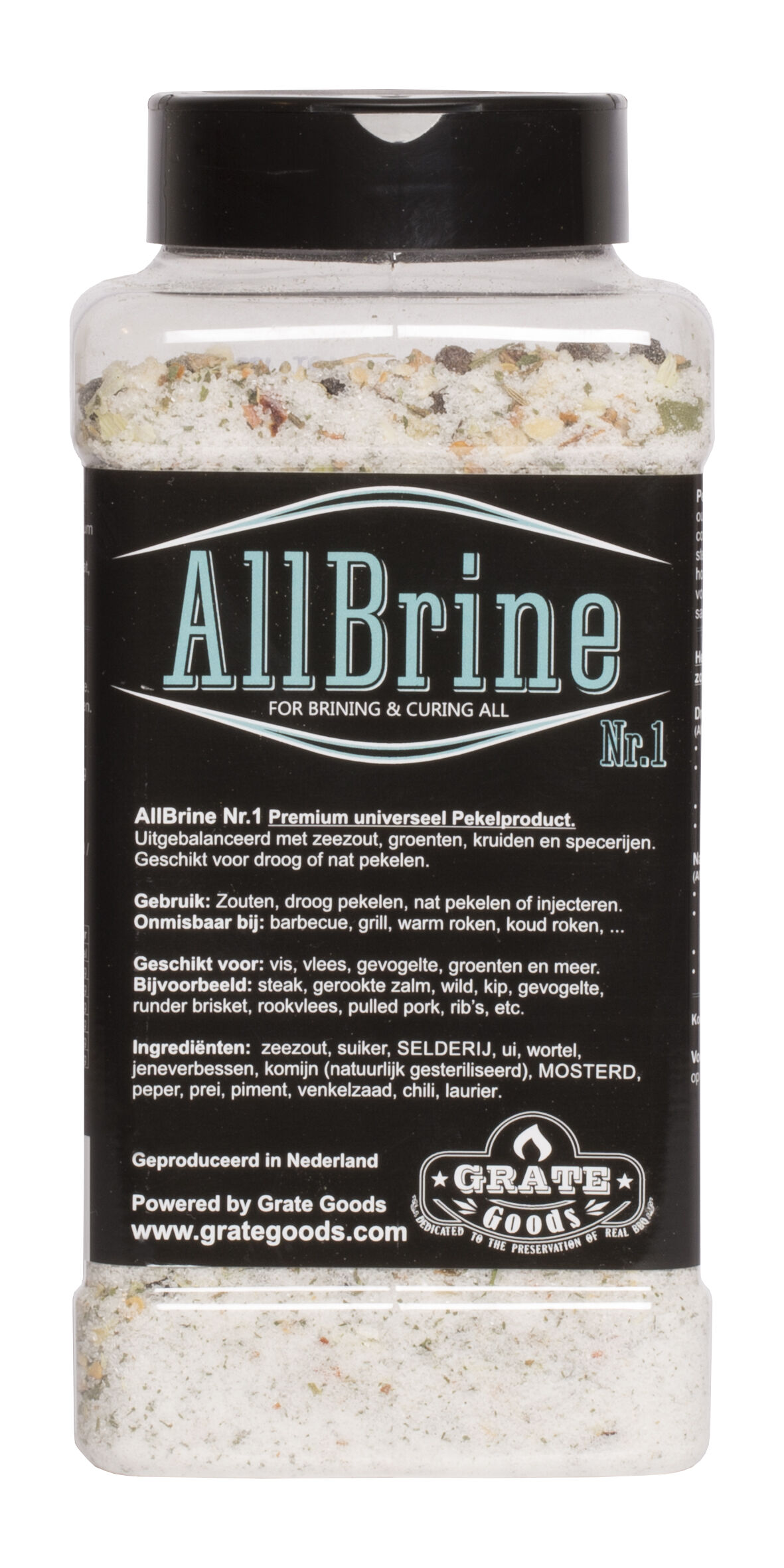 Grate goods Allbrine nr. 1 - BBQ pekelzout - 800 Gram