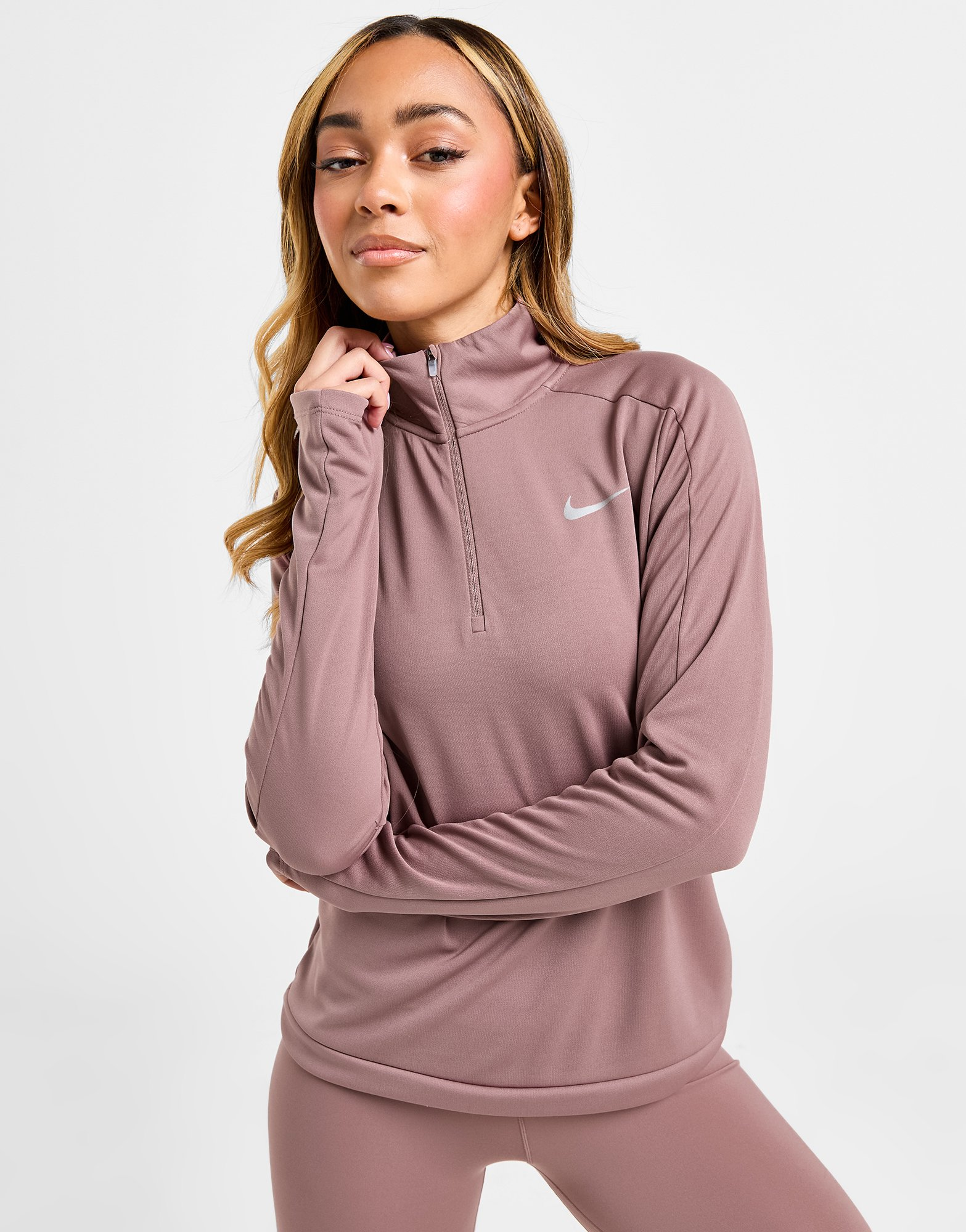 Nike Haut de survêtement zippé 1/4 Running Pacer Femme