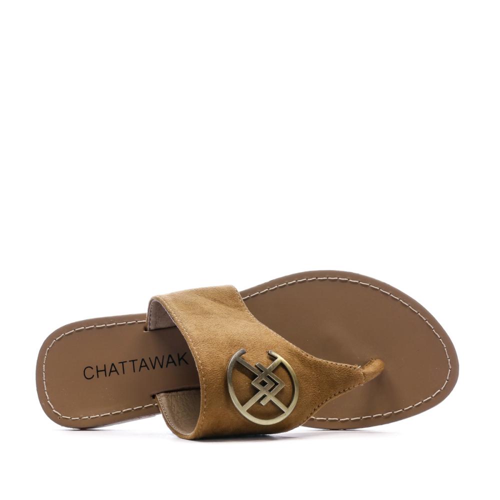 Chattawak Sandales Camel Femme Chattawak Jojoba