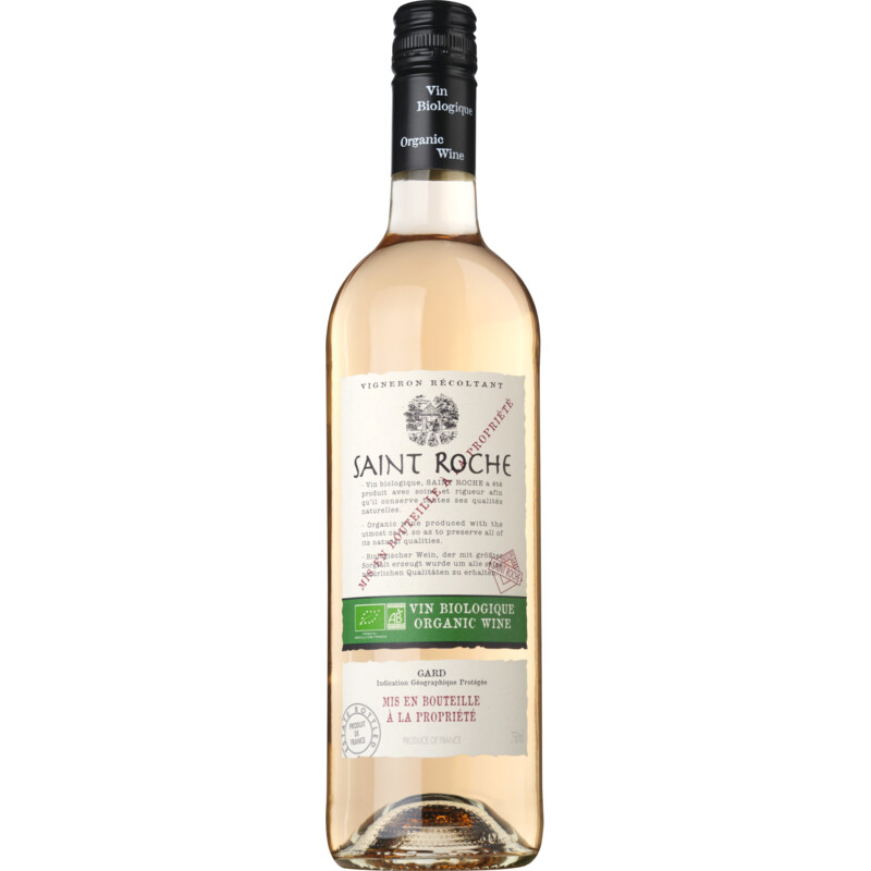Saint roche Rosé organic wine