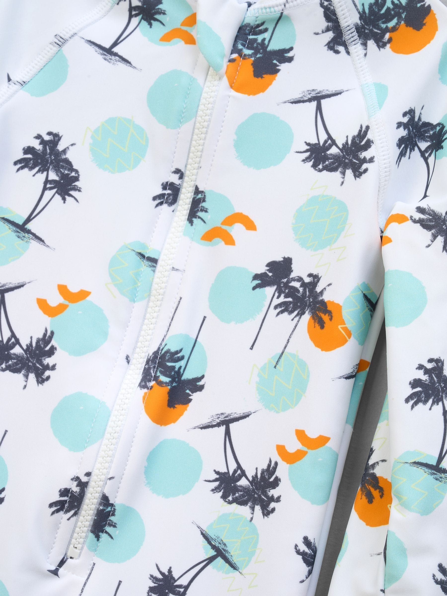 Angel & Rocket Brody Blauw zonbeschermend peuterzwempak met Print