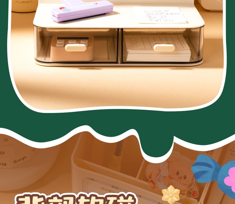 Butterbear - Set van 2: Butterbear Binder Clip Koelkastmagneet