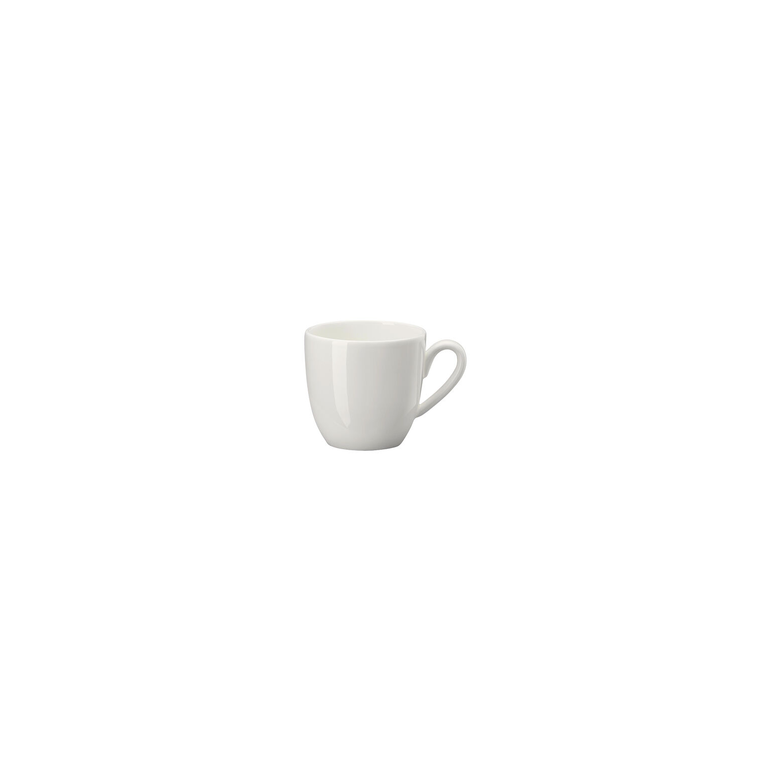 Jade Bone China Weiss Espresso-Obertasse/bauchig