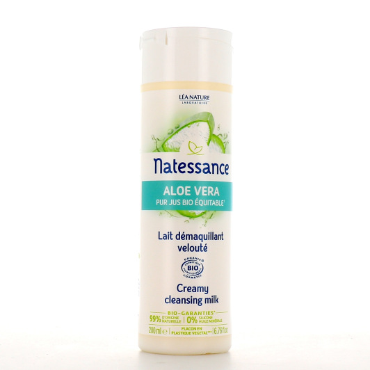 Lait démaquillant velouté à l'Aloe Vera Natessance