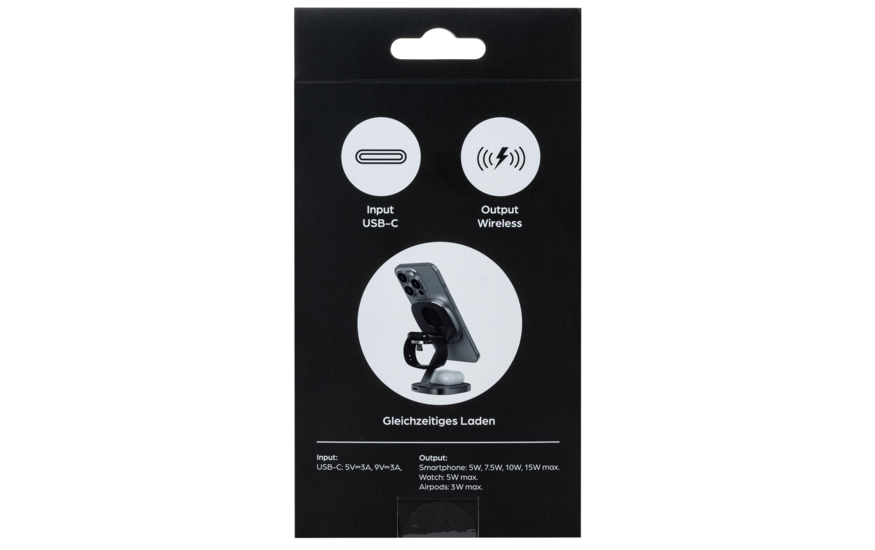 Wireless Charger 3-in-1 Mini 15 WMagSafe-kompatibles Ladegerät