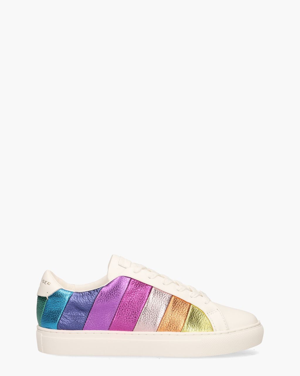 Kurt Geiger Lane Stripe Sneaker Wit/Multicolor Damessneakers