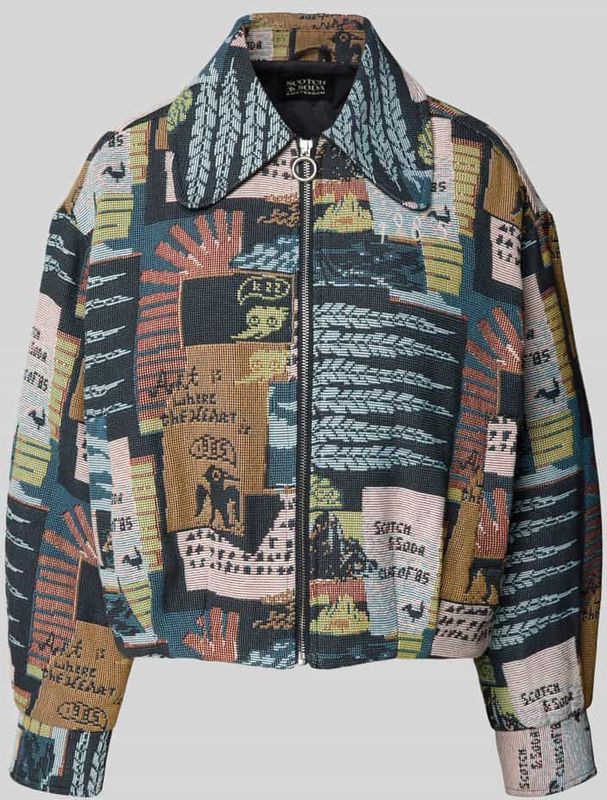 Scotch & Soda - Collage Jacquard - Jas - Oversized - 52% Katoen, 48% Polyester