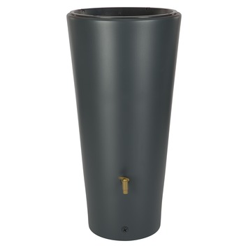 Regenton Vaso met plantenbak 220L   kraantje en vulautomaat