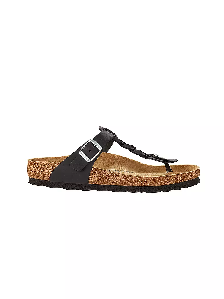BIRKENSTOCK Sandalen GIZEH BRAIDED schwarz