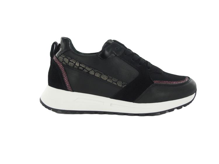 AQA Shoes A8615 Zwart combinatie