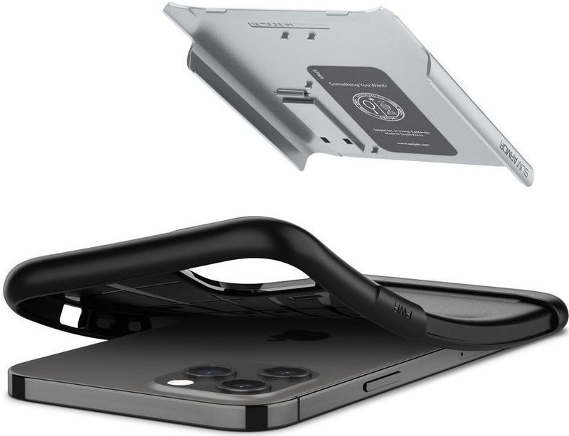 Spigen - Slim Armor - Hoesje - Zilver - Apple iPhone 12 Pro Max