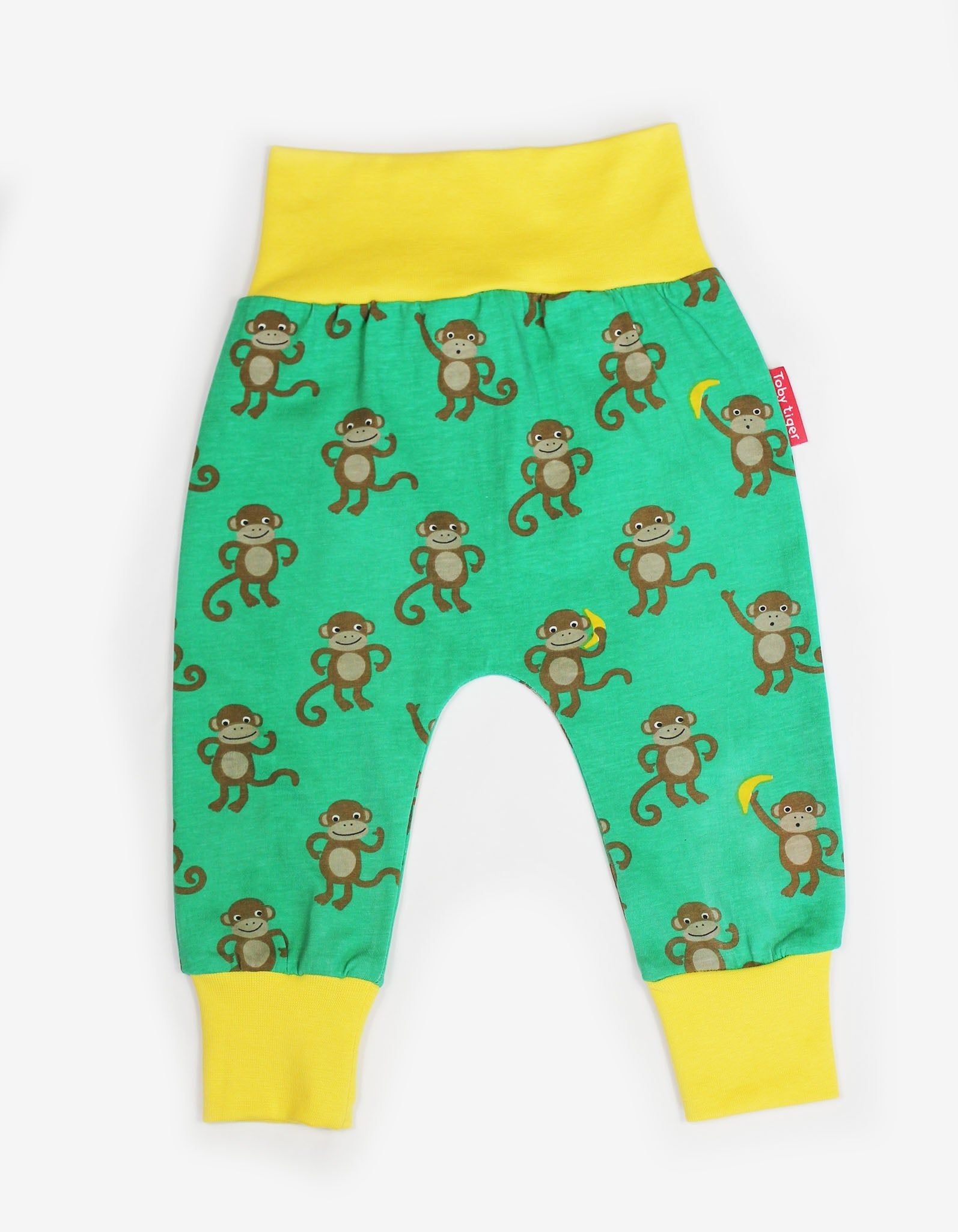 Toby Tiger Yogahose mit Affen-Applikation