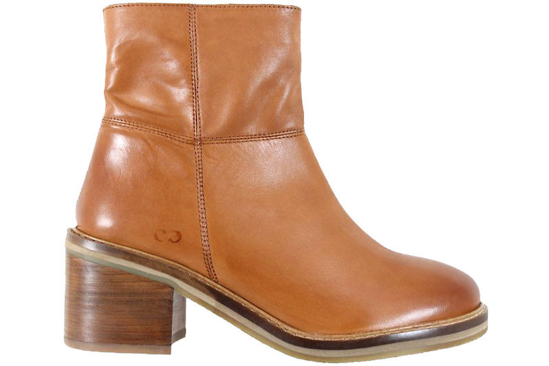 GREEN COMFORT BARCELONA LOW COGNAC STØVLE I SKIND