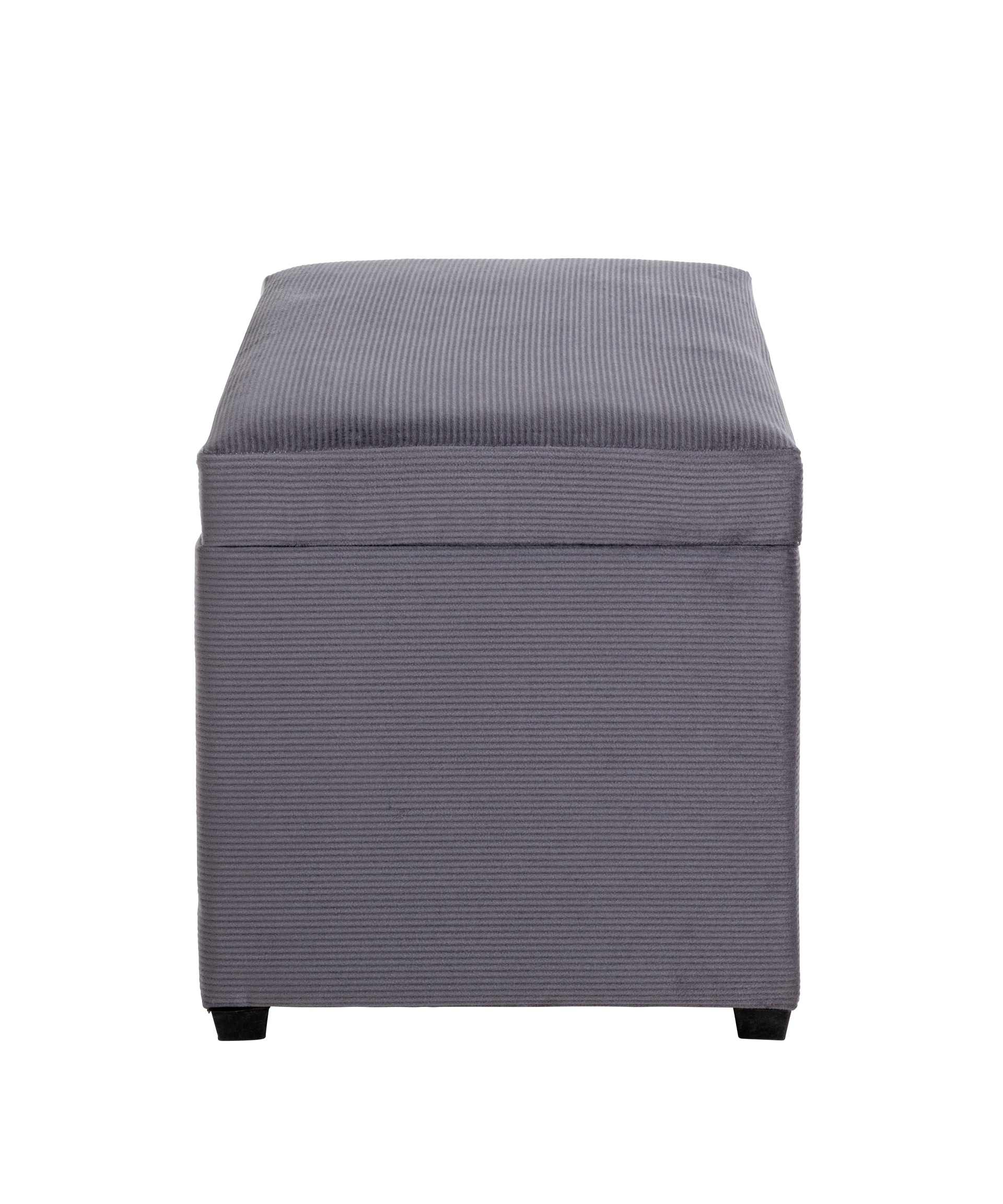 Sitztruhe 58 x 42 cm Cordbezuggrau