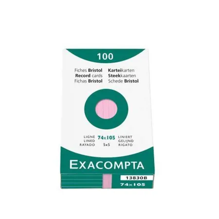 Exacompta 13830B Karteikarten, rosa