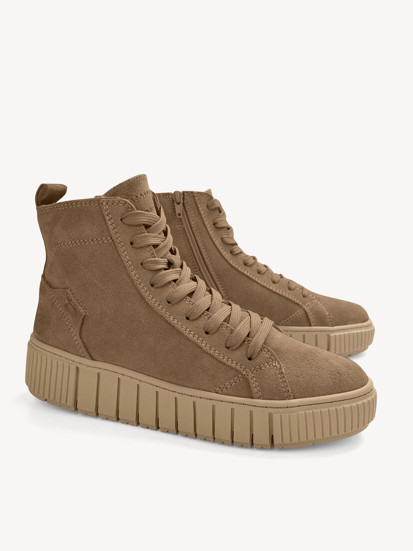 Leren Enkellaarsje - beige