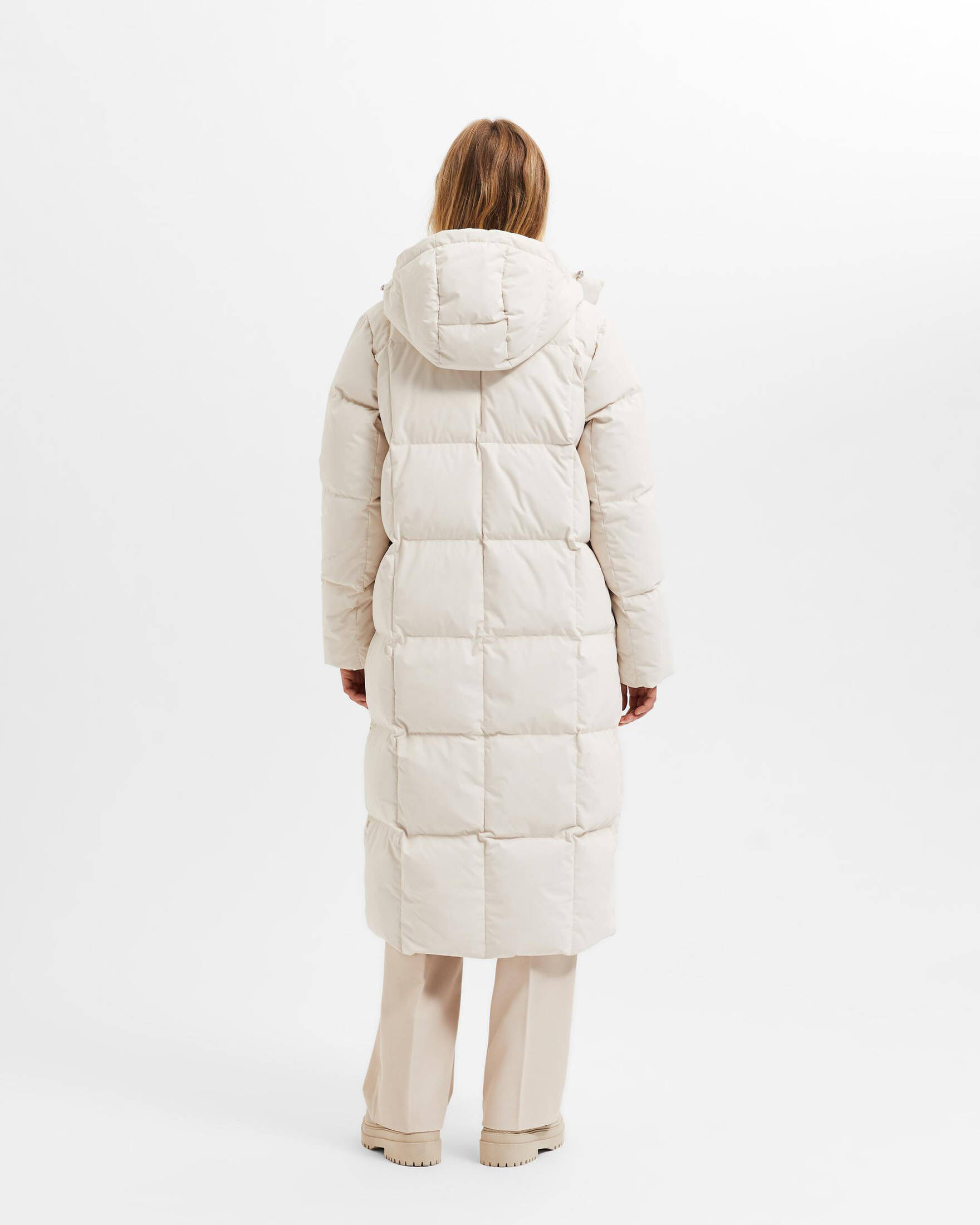 Selected Femme| Damen Steppmantel mit Kapuze SLFNITA REDOWN COAT B NOOS