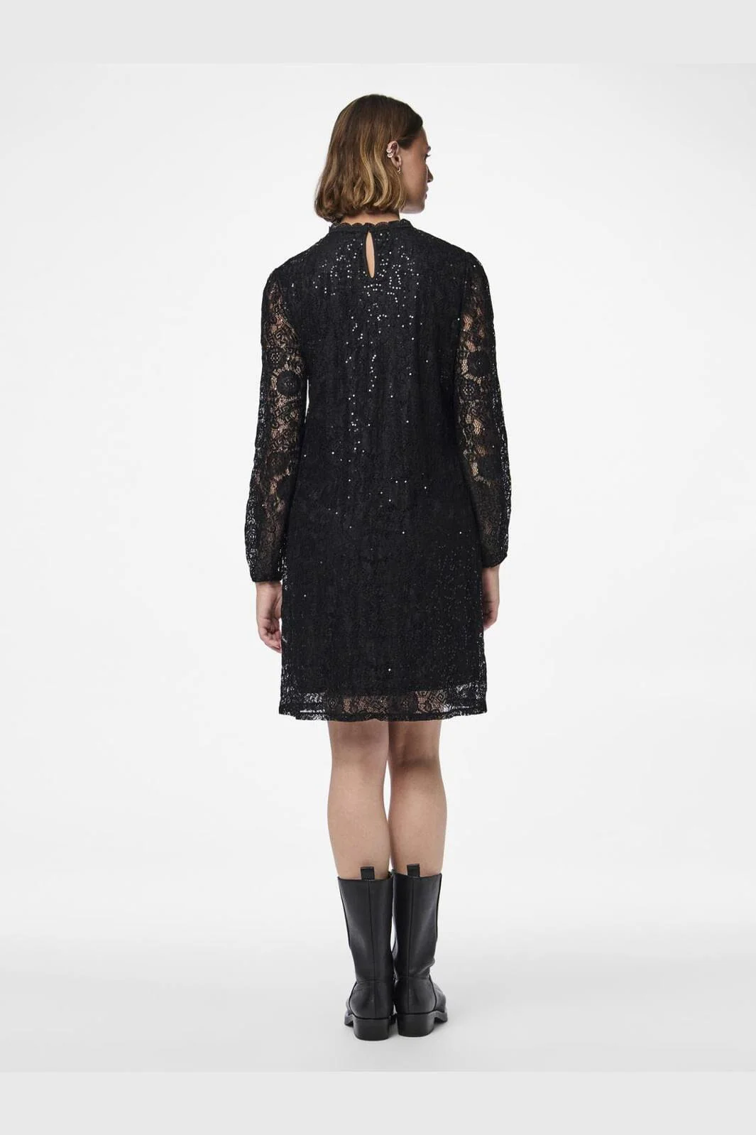 Pieces Pcolline Ls Lace Sequins Dress Cp