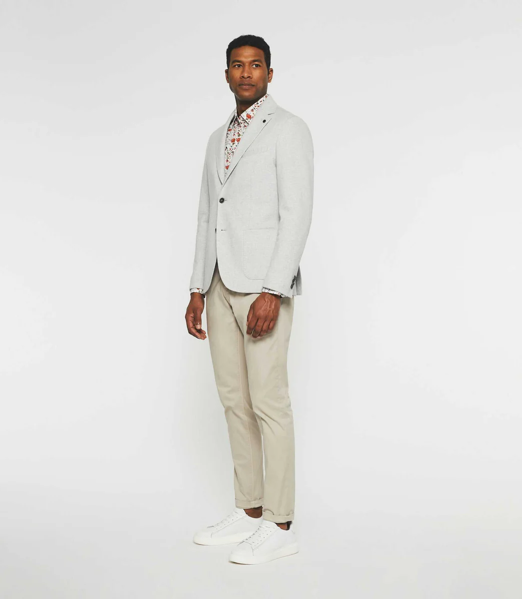 Veste casual deux boutons gris-clair DRIVE