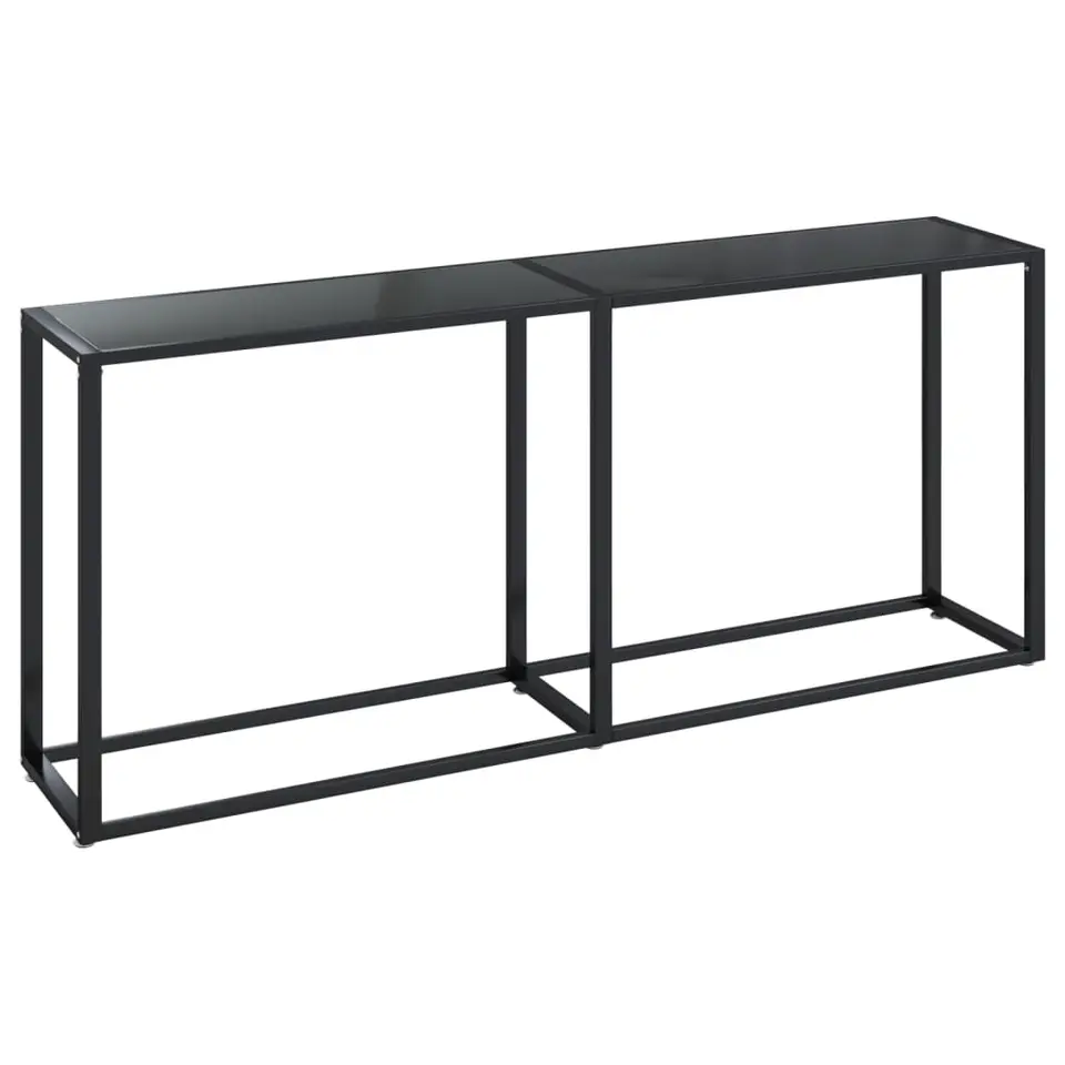vidaXL - Wandtafel - Zwart - Glas