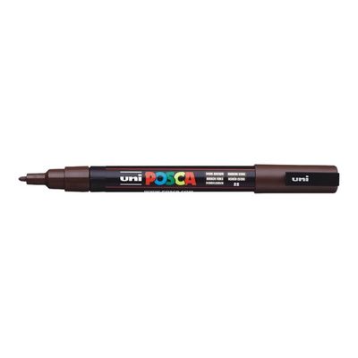 Posca - Marqueur peinture pointe fine - marron foncé