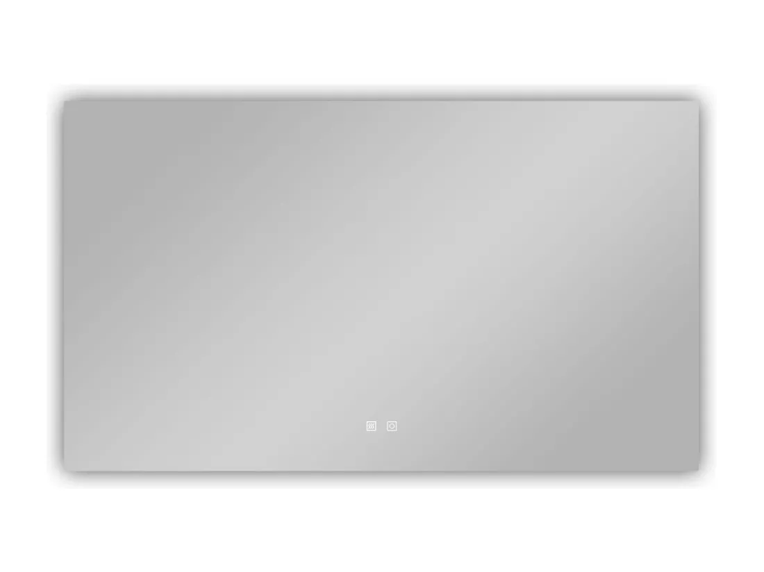 AICA Miroir de salle de bain rétro-éclairé sans cadre 120x70cm, Tricolore + Anti-buée + Mémoire + Dimmable