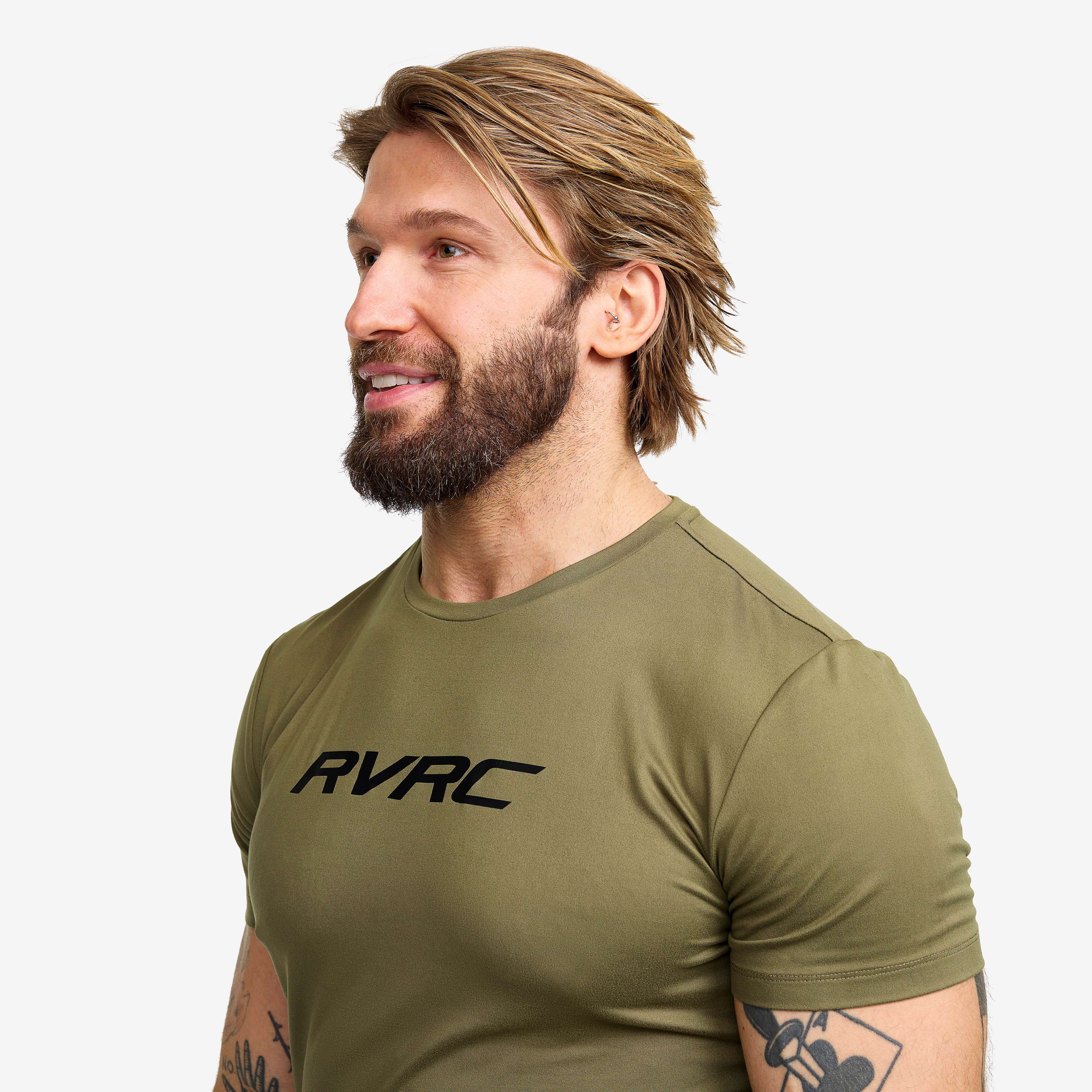 Mission Logo Slim Fit T-shirt Herre Burnt Olive
