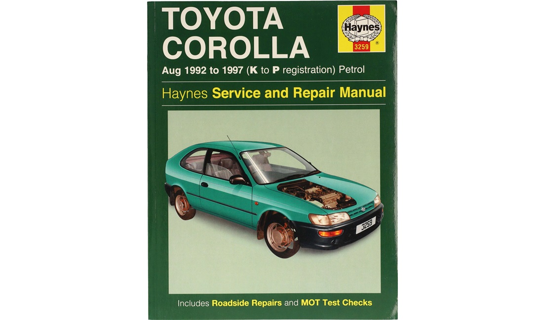 Reparationshåndbog Corolla 1,3+1,6 4/92-4/97