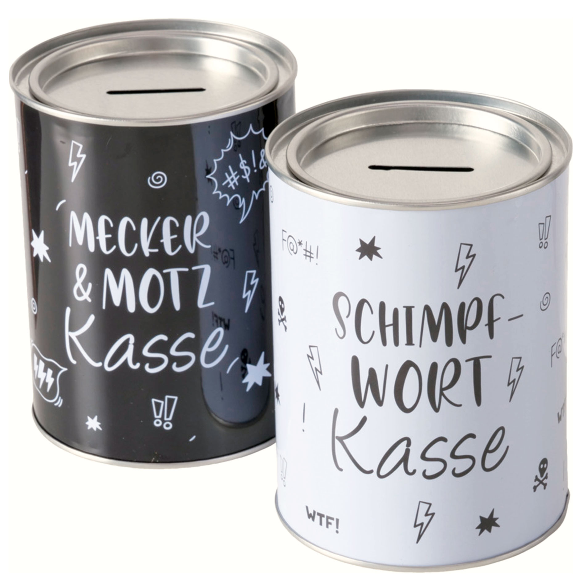 Spardose MECKERKASSE - sortiert - 13,3 cm hoch