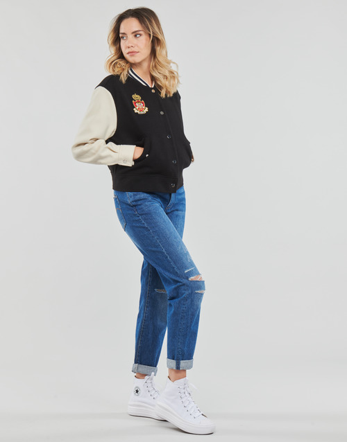 Only - ONLWEMBLEY L/S COLLEGE JACKET CC PNT - Noir / Blanc