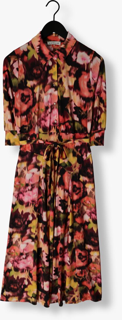 VANILIA multi vanilia midi jurk blurry dress