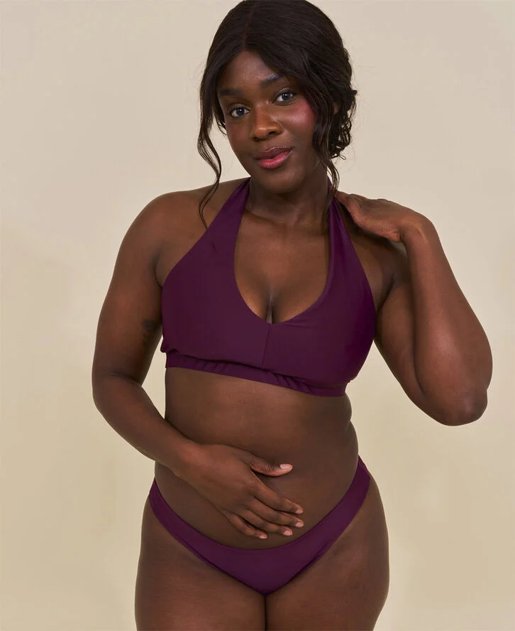 Cartel Copenhagen Bukit halterneck bikini top Deep