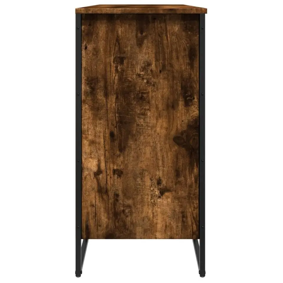 vidaXL - 4-laags Schoenenkast 12 paar - Gerookt eiken - Hout - 80x38x78 cm