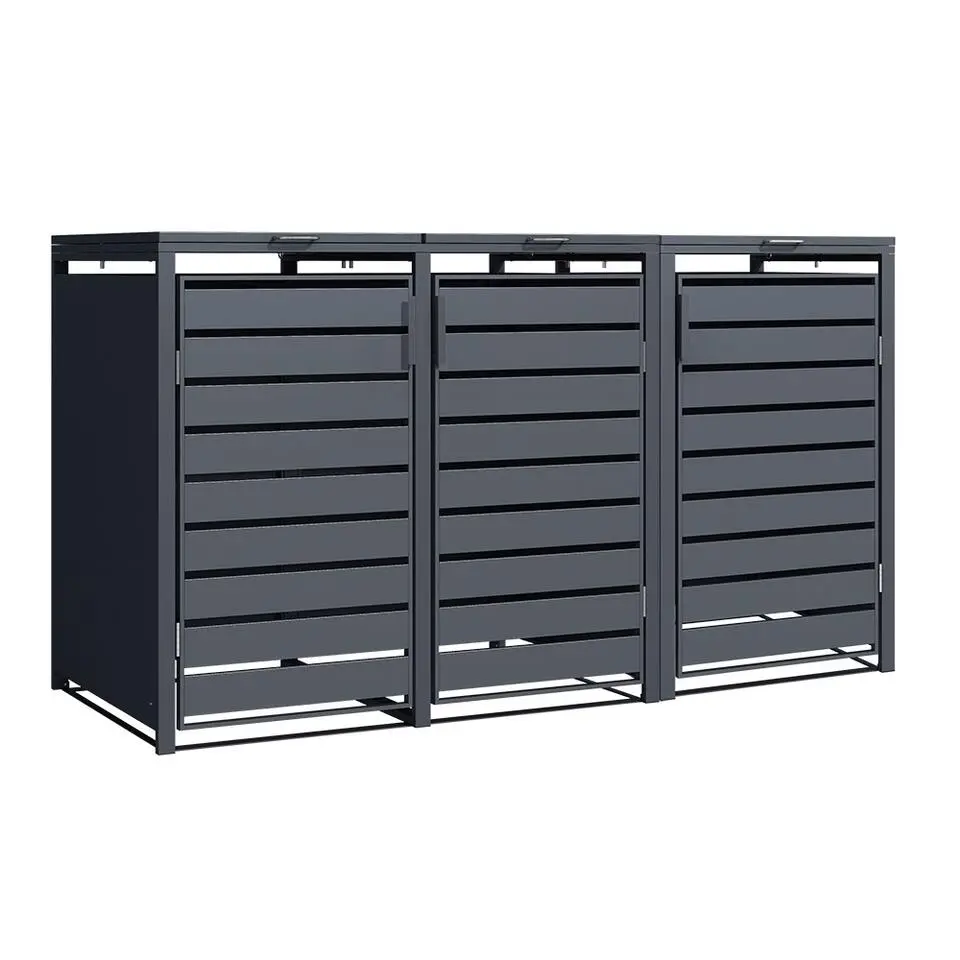 Kliko ombouw - 3 containers - Antraciet
