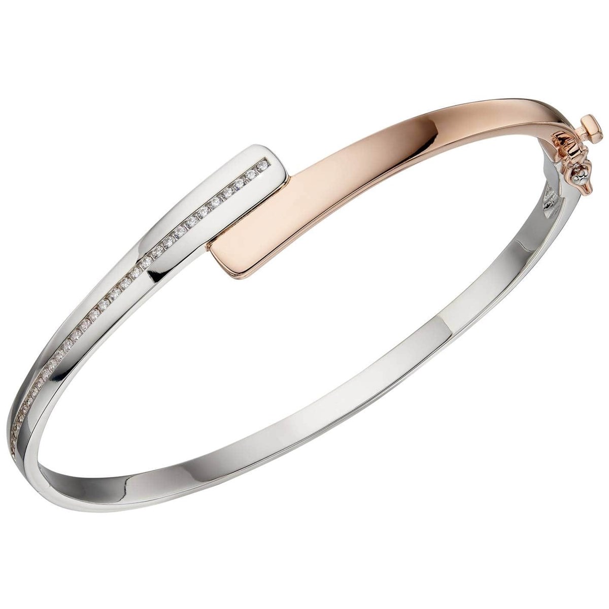 Bracelet plaqué or rose en argent 925/1000