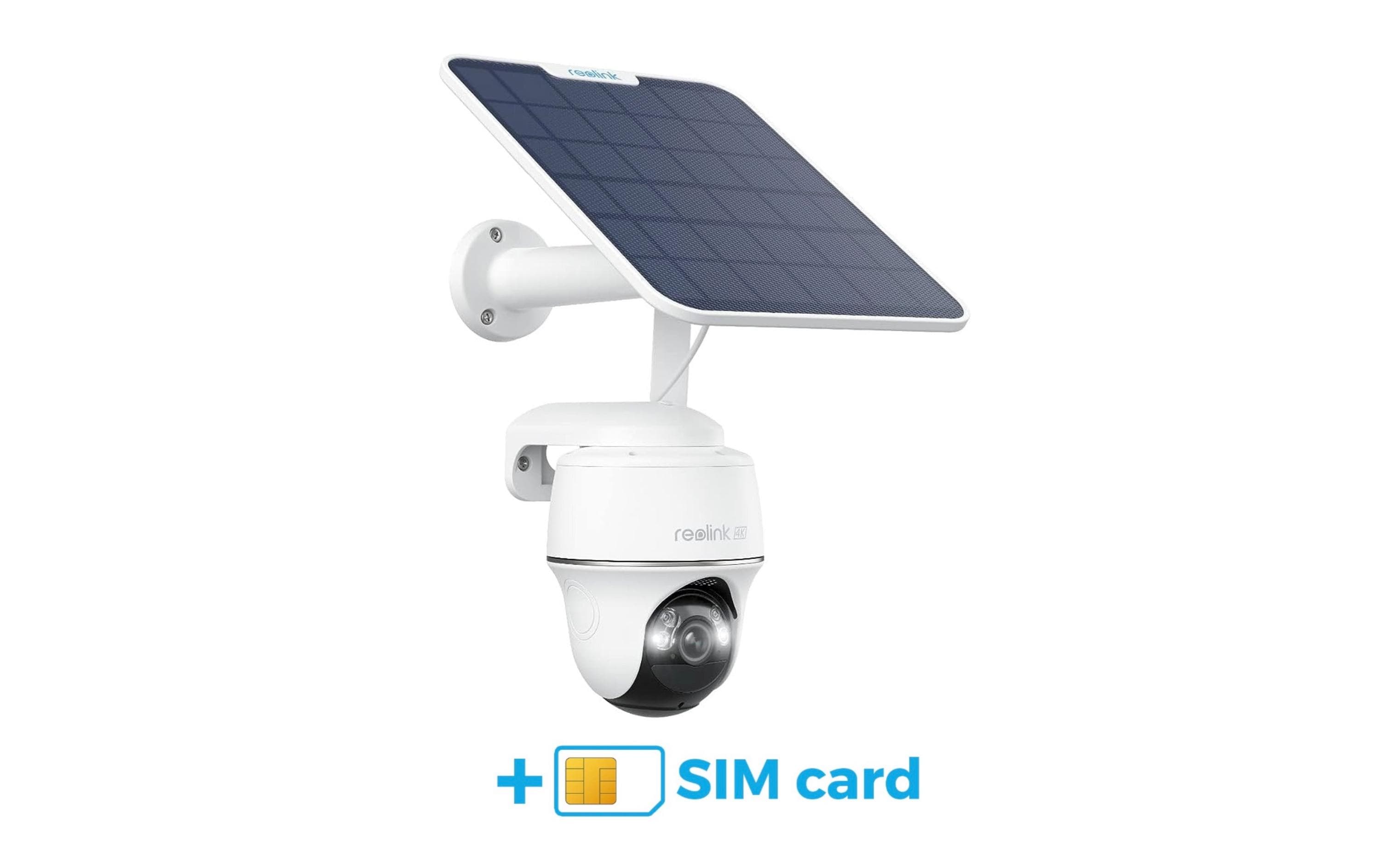 4G/LTE-Kamera G440 inkl. Solarpanel und 24M Sim<br>4K 8MP 4G LTE kabellose Solar Akku Outdoor Kamera mit Pan-Tilt, Farbnachtsicht & smarter Erkennung